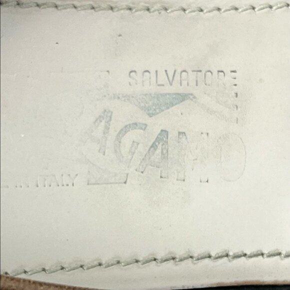 Salvatore Ferragamo Brown Loafers Size 9.5 Neutral Minimalist Business Casual - Picture 12 of 13